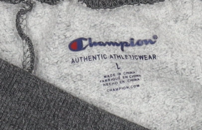 Champion Boys Grey Fleece Sweatpants Joggers L - Comfortable Sportswear
