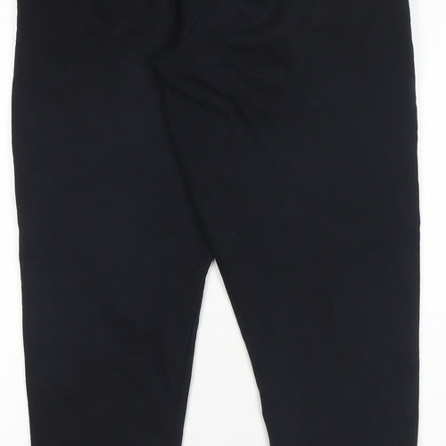 Next Boys Black Jogger Trousers 14 Years Regular Fit Cotton Blend