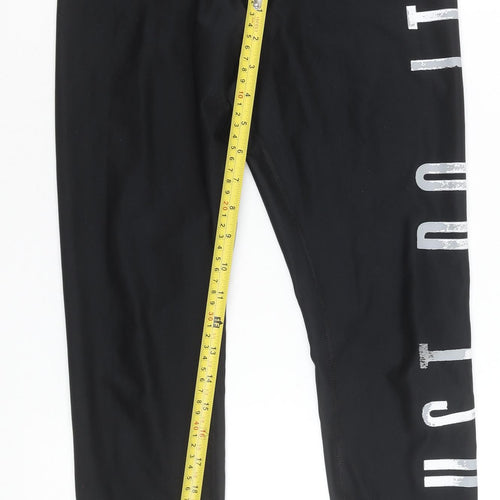 Nike Women's Black Dri-FIT 'Just Do It' Leggings XS