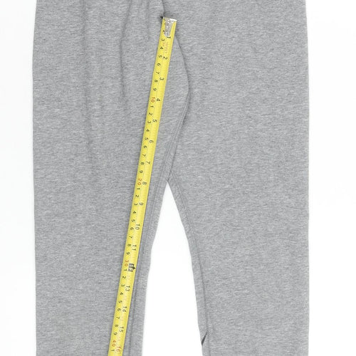 Nike Womens Grey Leggings Small Elastic Waist Slim Fit Activewear