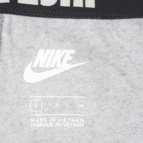 Nike Womens Grey Leggings Small Elastic Waist Slim Fit Activewear