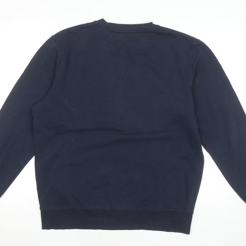 Jack & Jones Men's Blue Crew Neck Logo Sweatshirt Size M