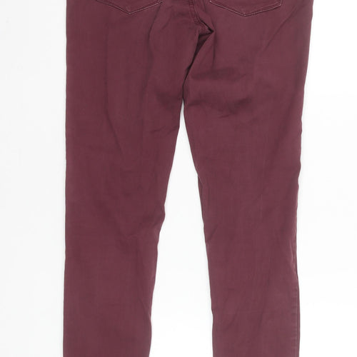 Pieces Women's Purple Slim Fit High Rise Jegging Jeans Size M