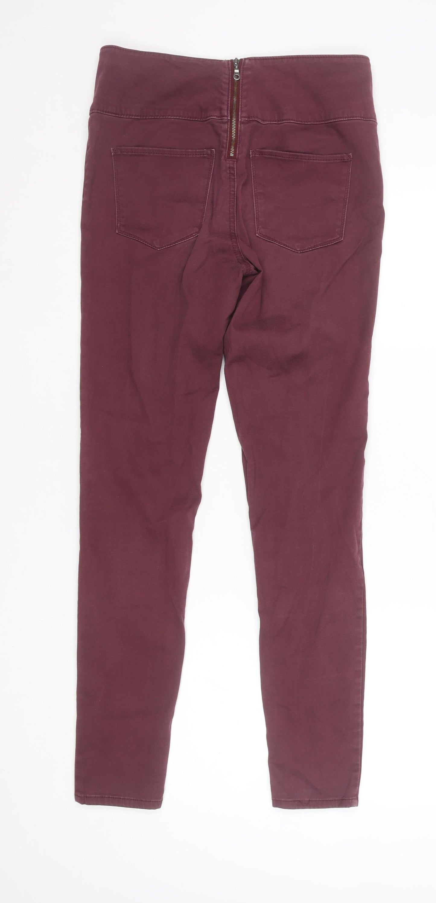 Pieces Women's Purple Slim Fit High Rise Jegging Jeans Size M