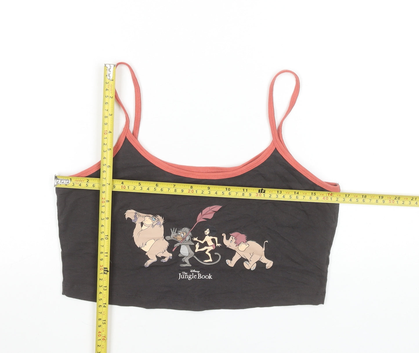 Disney Women’s Black Jungle Book Cami Pyjama Top Size 10-12