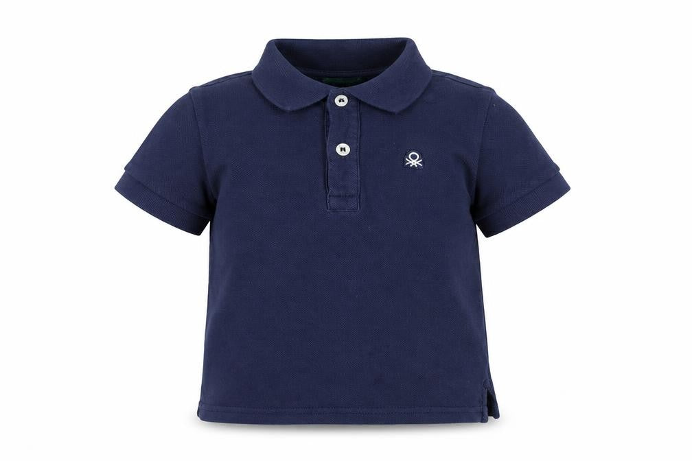 United Colors of Benetton Blue Polo Shirt 18-24 Months Unisex Cotton Top