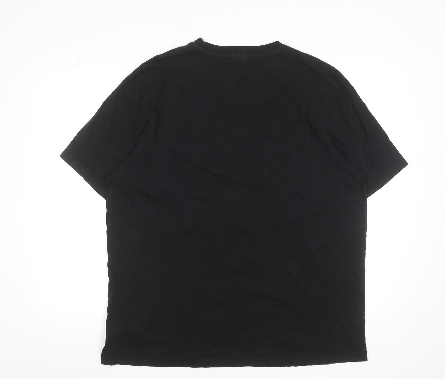Puma Men's Black Athletics Graphic T-Shirt XL Cotton Crew Neck