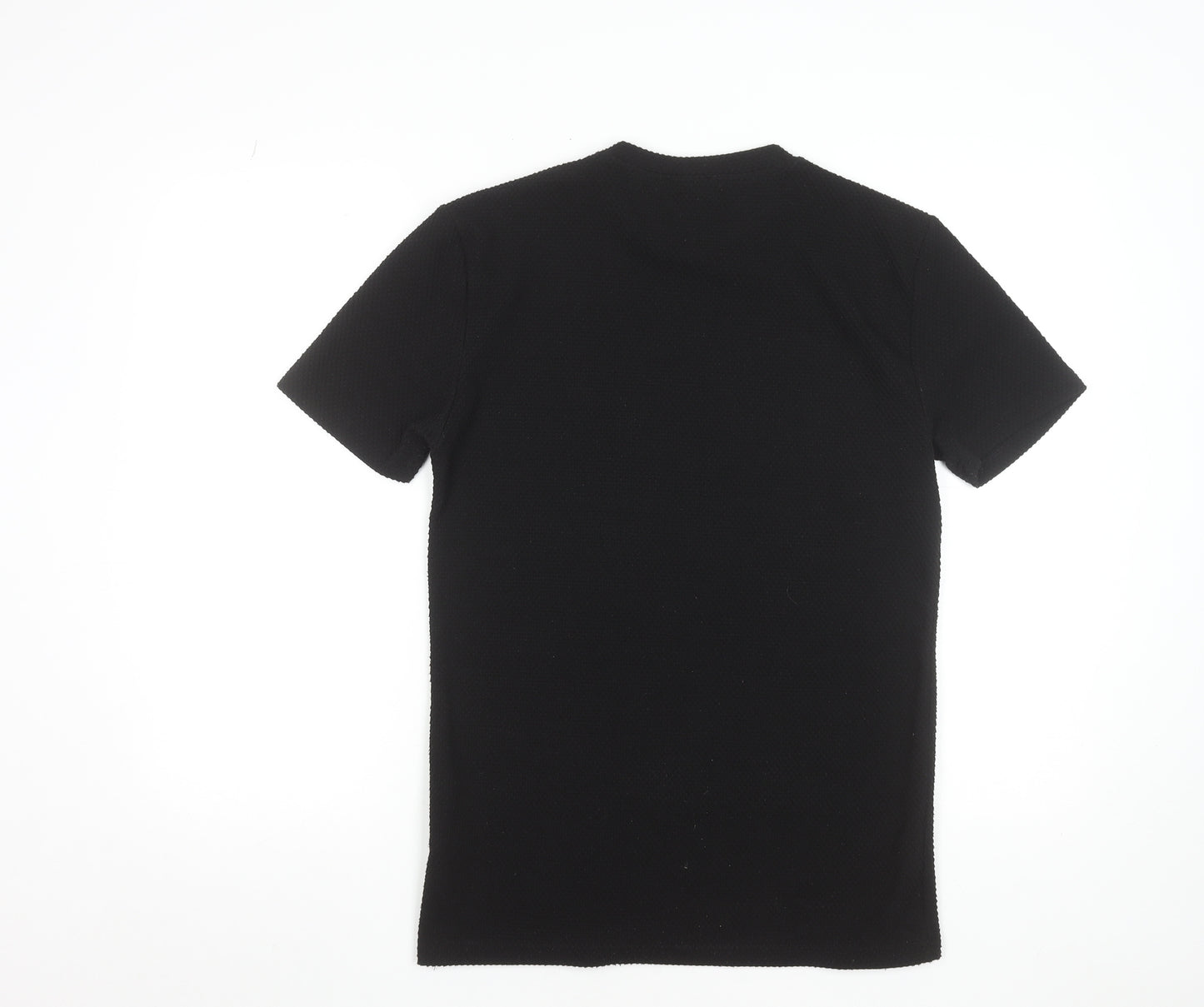 boohooMAN Men’s Black Slim Fit Crew Neck Short Sleeve T-Shirt M