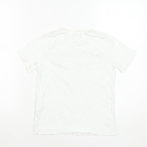 C&A Girls White 146 Graphic New York Cotton Short Sleeve T-Shirt