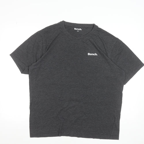 Bench Men's Grey Crew Neck Short Sleeve 2XL T-Shirt