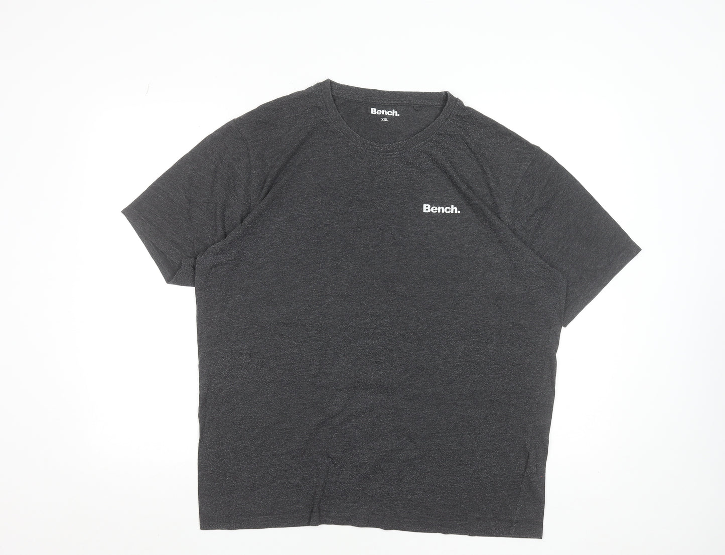 Bench Men's Grey Crew Neck Short Sleeve 2XL T-Shirt
