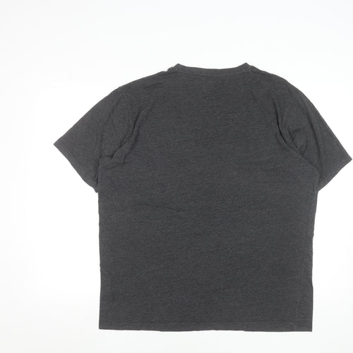 Bench Men's Grey Crew Neck Short Sleeve 2XL T-Shirt