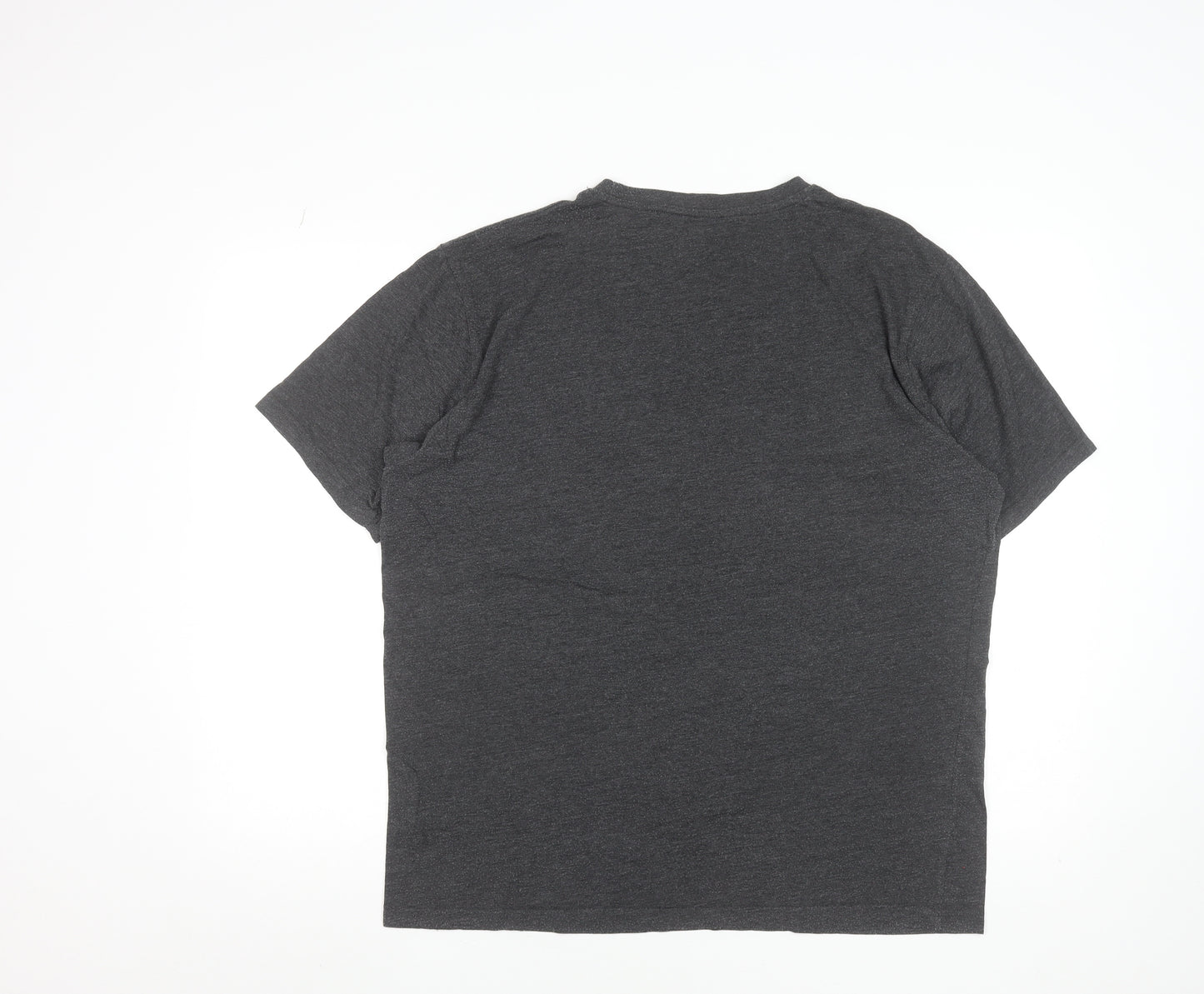 Bench Men's Grey Crew Neck Short Sleeve 2XL T-Shirt