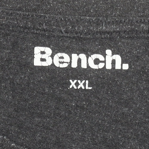 Bench Men's Grey Crew Neck Short Sleeve 2XL T-Shirt