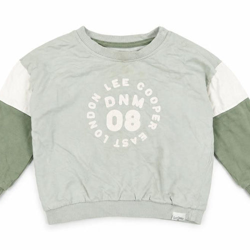 Lee Cooper Unisex Baby Green Long Sleeve Cotton Pullover T-Shirt 9-12M