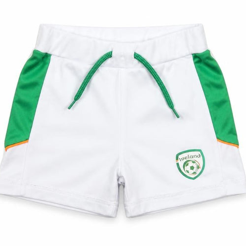 Dunnes Stores Unisex Baby White Green Football Shorts 12-18 Months Polyester