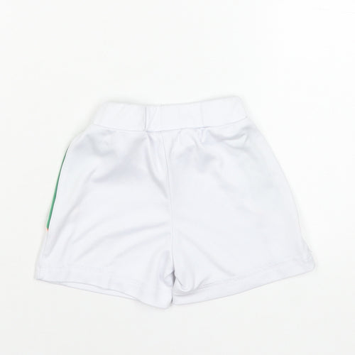Dunnes Stores Unisex Baby White Green Football Shorts 12-18 Months Polyester
