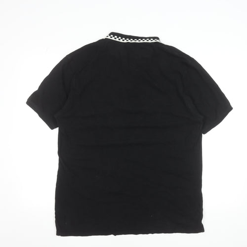 Equator Essential Mens Black 2XL Cotton Collared Polo Shirt