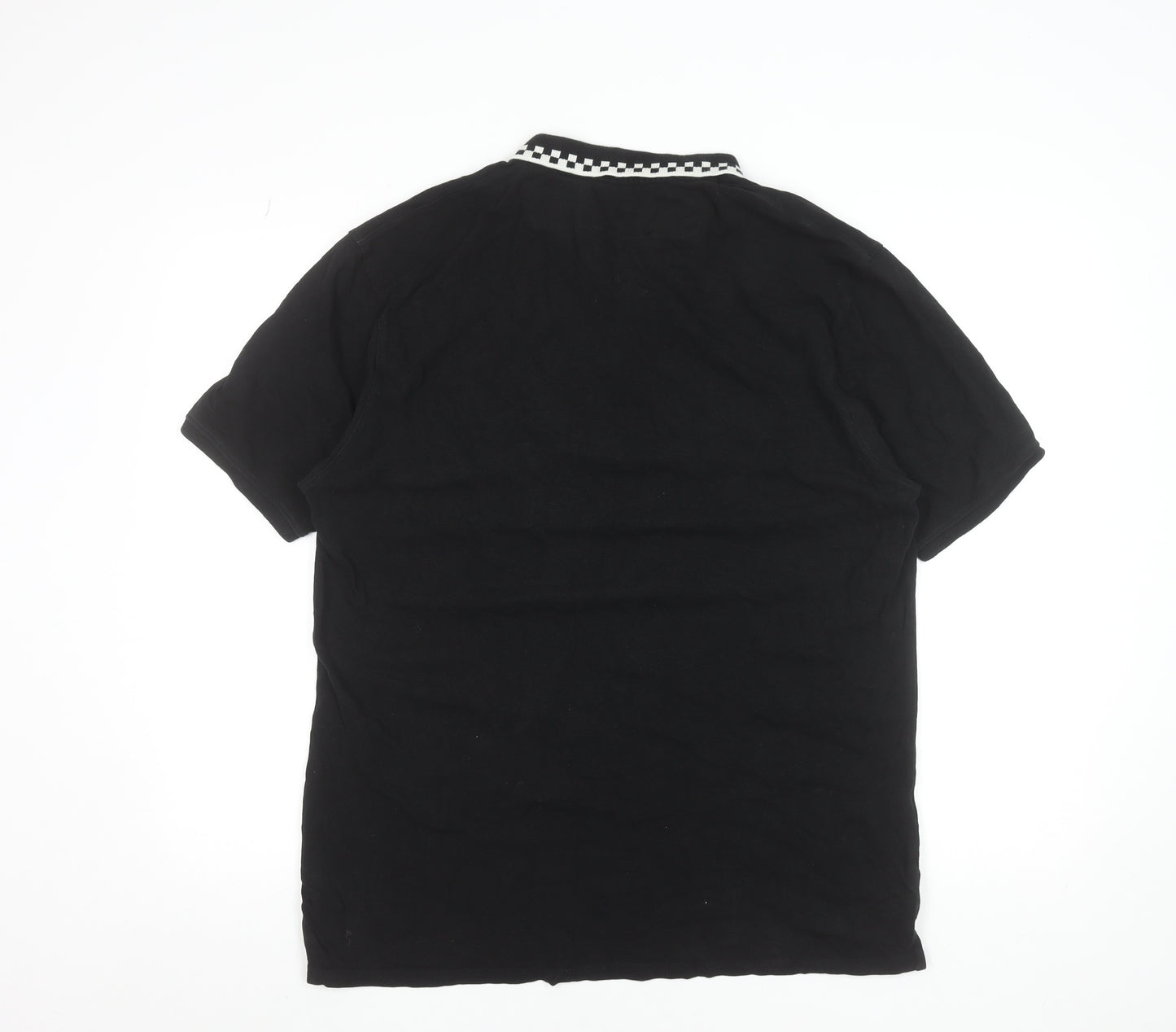 Equator Essential Mens Black 2XL Cotton Collared Polo Shirt