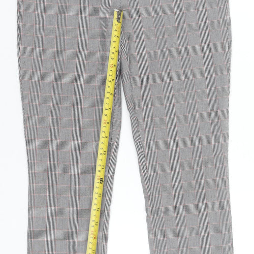 GAP Women’s Grey Check Skinny Ankle Trousers Size 6 Slim Plaid Workwear
