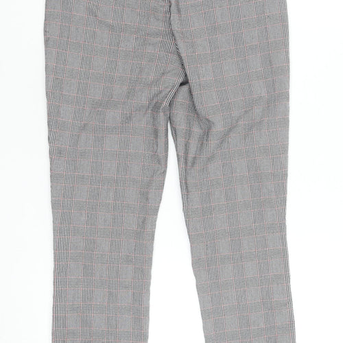 GAP Women’s Grey Check Skinny Ankle Trousers Size 6 Slim Plaid Workwear