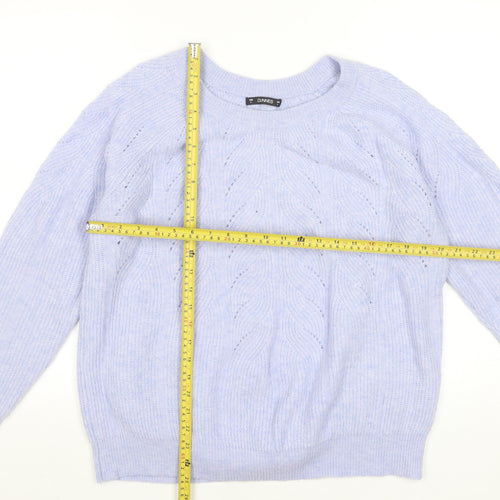 Dunnes Stores Women’s Purple Cable Knit Crew Neck Jumper Size L