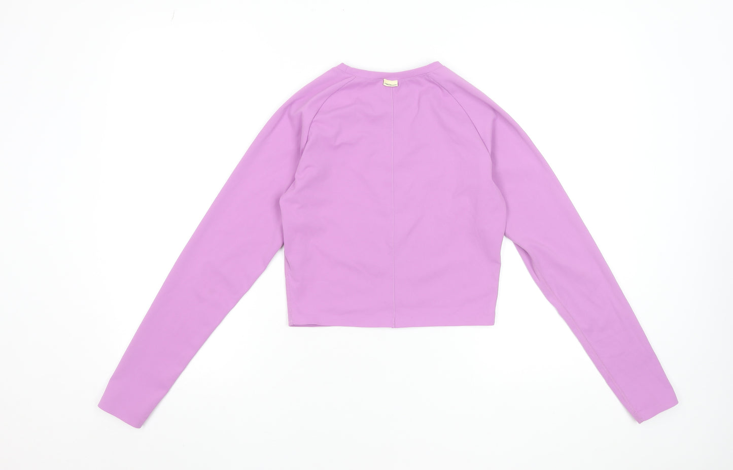 Diesel Women’s Purple Long Sleeve Cropped Active Top Small