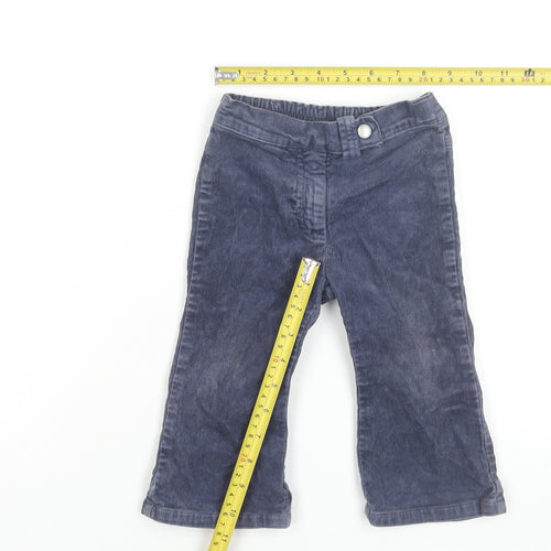 United Colors of Benetton Blue Corduroy Baby Trousers 12 Months