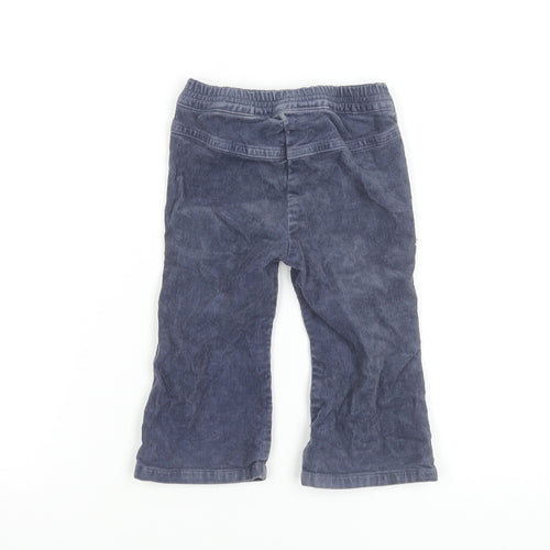 United Colors of Benetton Blue Corduroy Baby Trousers 12 Months