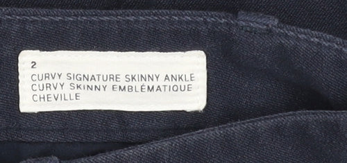 Gap Women’s Blue Curvy Signature Skinny Ankle Trousers Size 6
