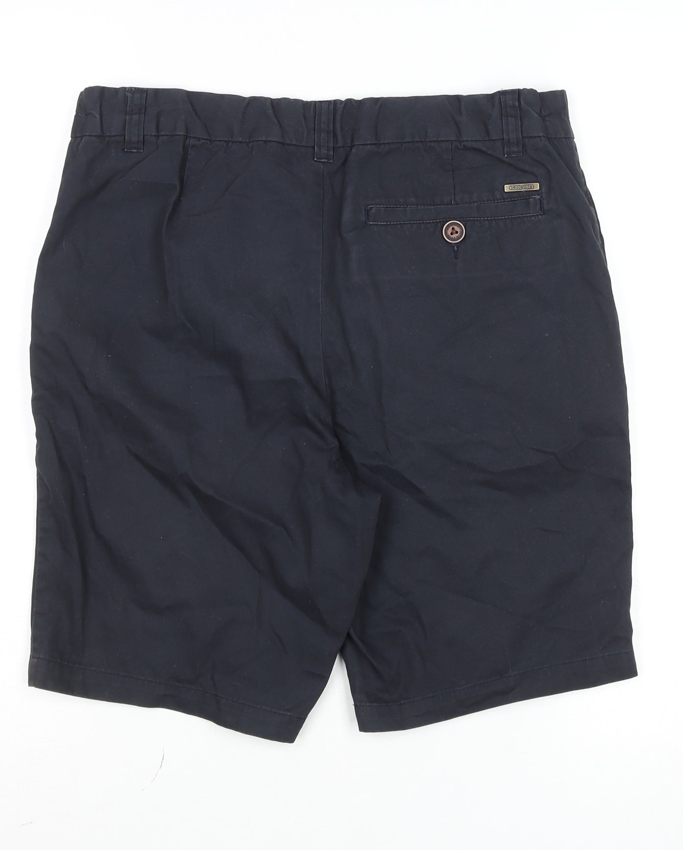 Next Boys Blue Chino Shorts 16 Years Regular Fit Cotton Twill Summer Wear
