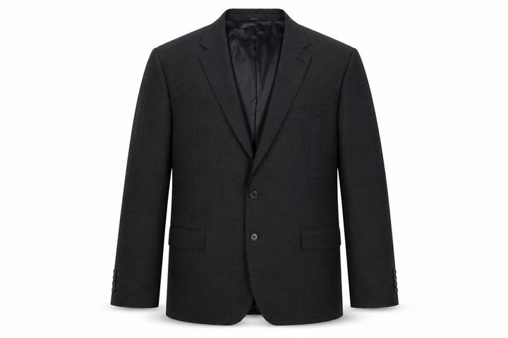 Men’s Grey Wool Blend Two Button Regular Fit Blazer 48R