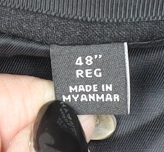 Men’s Grey Wool Blend Two Button Regular Fit Blazer 48R