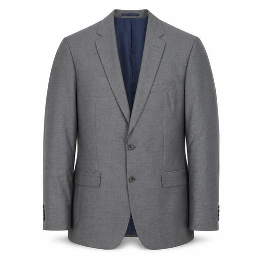 Marks and Spencer Men's Grey 40 Long Wool Blend Blazer Jacket