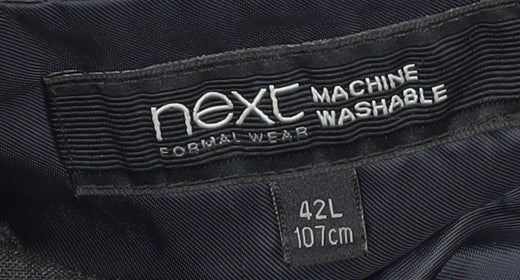 Next Men's Black 42L Long Single-Breasted Blazer Jacket