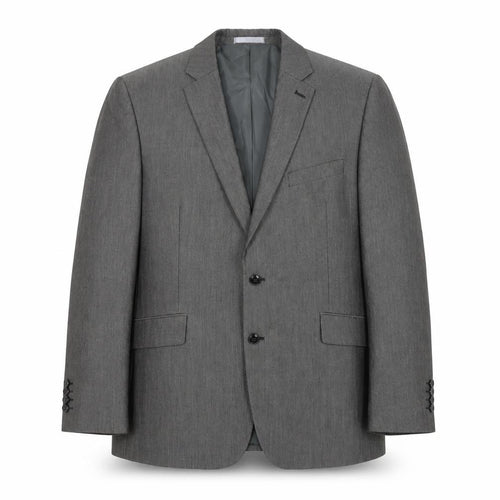 Burton London Men Grey 44R Classic Tailored Two-Button Blazer Jacket