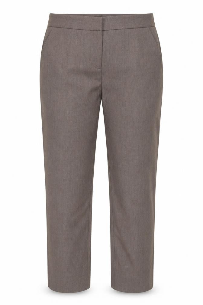Front view of Vince Camuto Women's Brown, size 8, Stretch Dress Pants