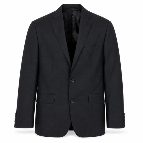 Men’s Grey Wool Blend Slim Fit Short Blazer Jacket 42L
