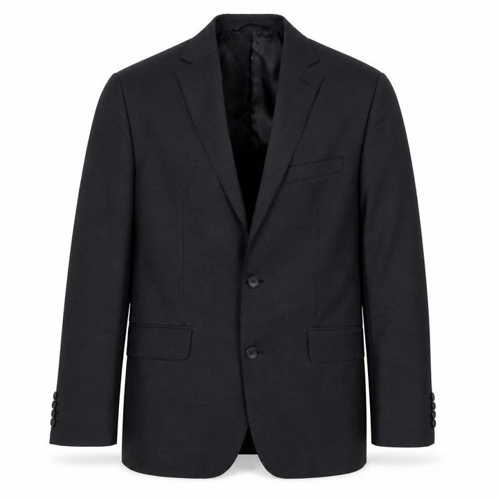 Men’s Grey Wool Blend Slim Fit Short Blazer Jacket 42L