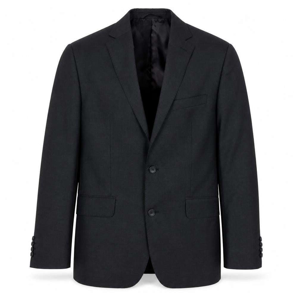 Men’s Grey Wool Blend Slim Fit Short Blazer Jacket 42L