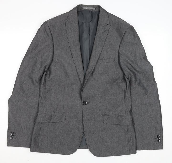 Marks and Spencer Men's Grey 36S Classic Single-Breasted Blazer