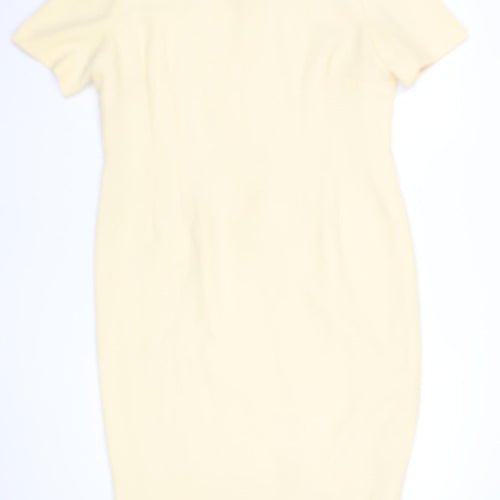 Condici Women Beige Size 12 Sheath Knee Length Formal Dress