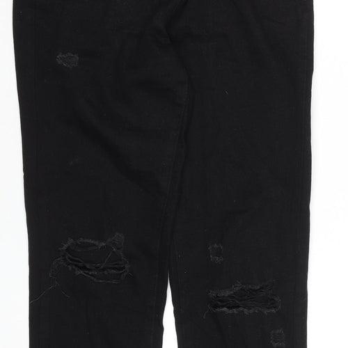 Parisian Women’s Black Distressed Boyfriend Jeans Size 6