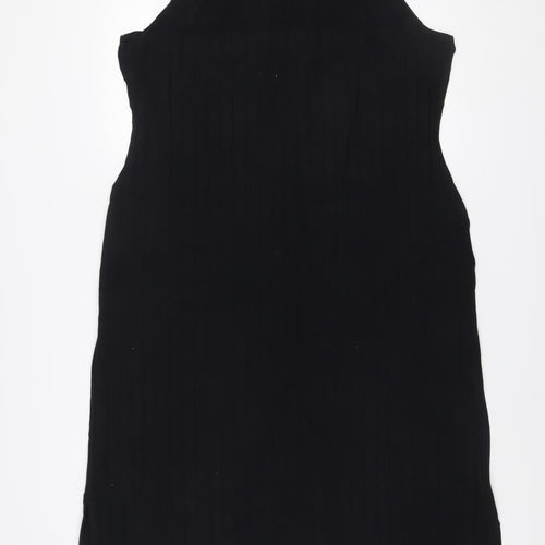 Marks and Spencer Women Black 2XL Shift Dress Sleeveless Crew Neck