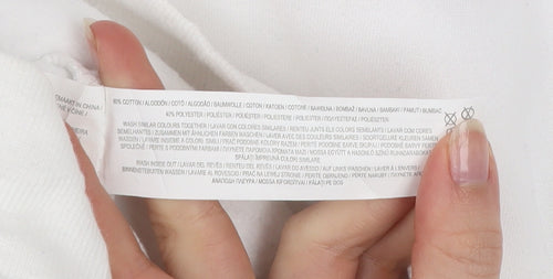 England Boys White Hoodie 12-13 Years Pullover Cotton Blend Football Crest