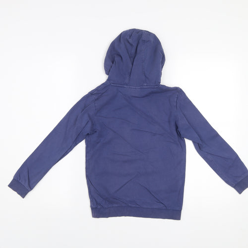 Harry Potter Boys Blue Pullover Hoodie 9-10 Years Hogwarts Crest Cotton