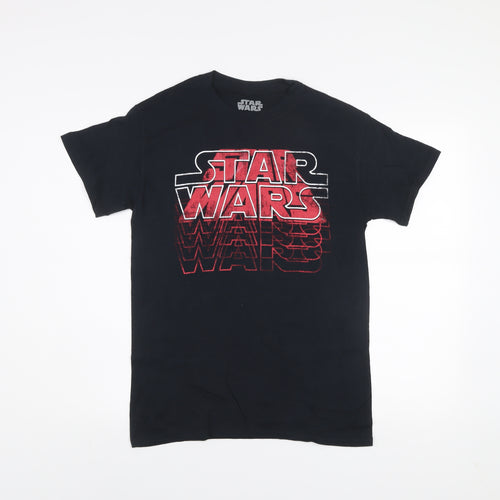 Star Wars Mens Black S Graphic Print Cotton T-Shirt