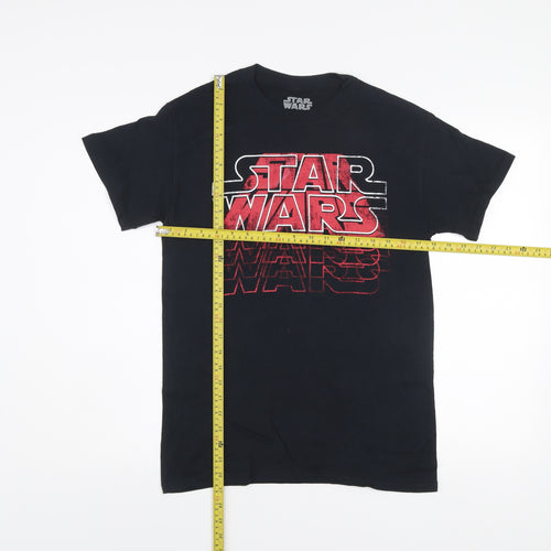 Star Wars Mens Black S Graphic Print Cotton T-Shirt