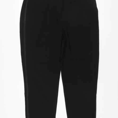 Olsen Women's Black Straight Leg Stretch Trousers Size 12