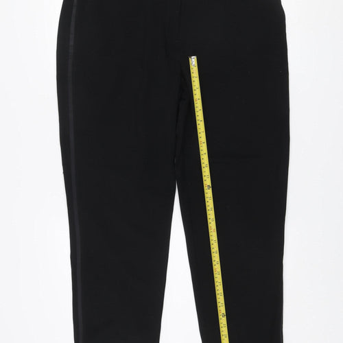 Olsen Women's Black Straight Leg Stretch Trousers Size 12